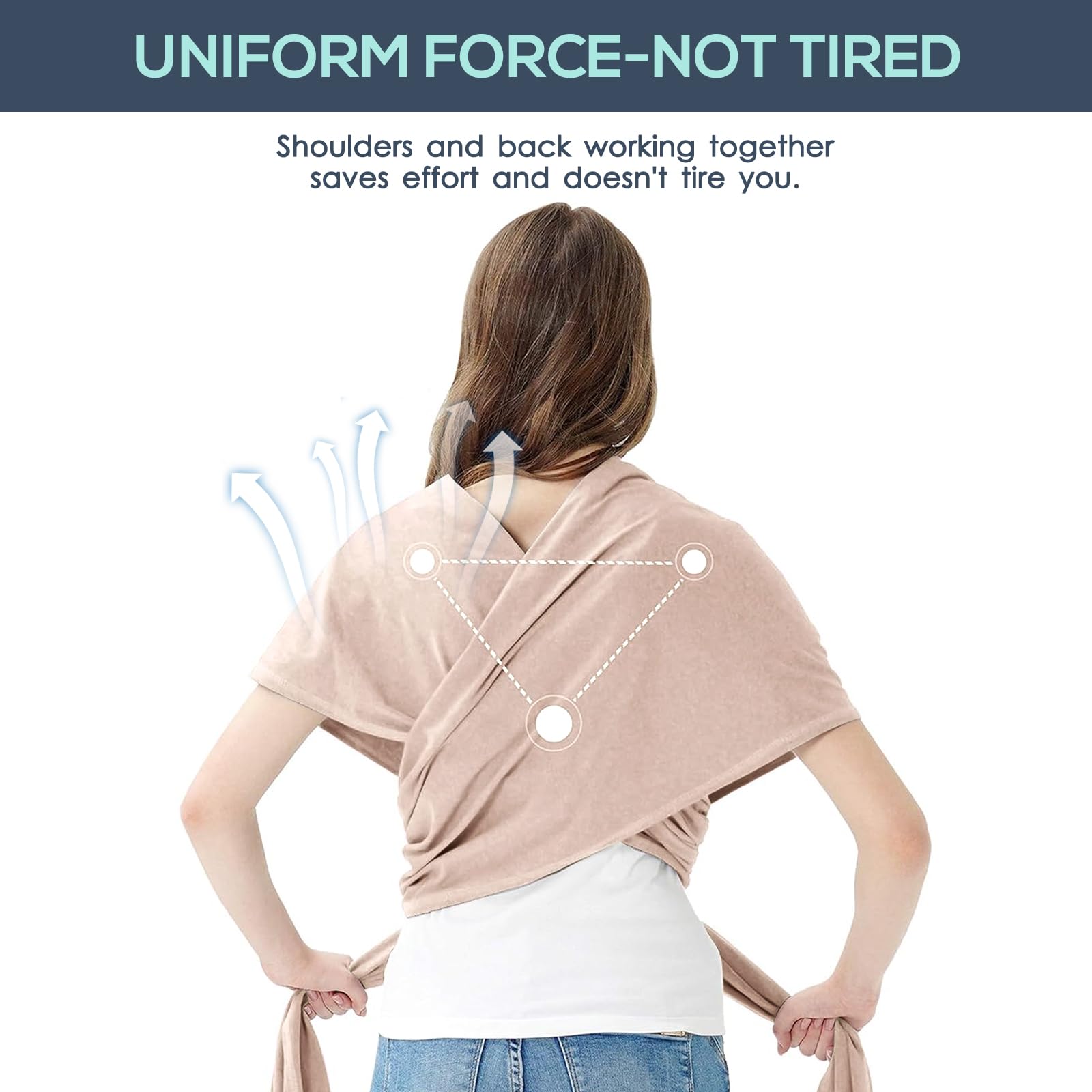Jeroray Baby Wrap Carrier with lightweight design for everyday portability.