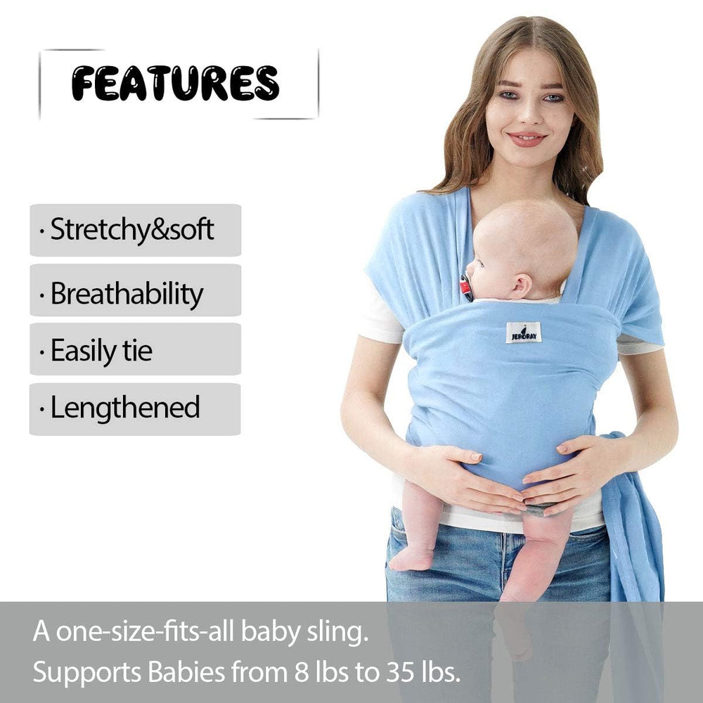 Jeroray Baby Wraps Carrier supports newborn to toddler range for growing families.