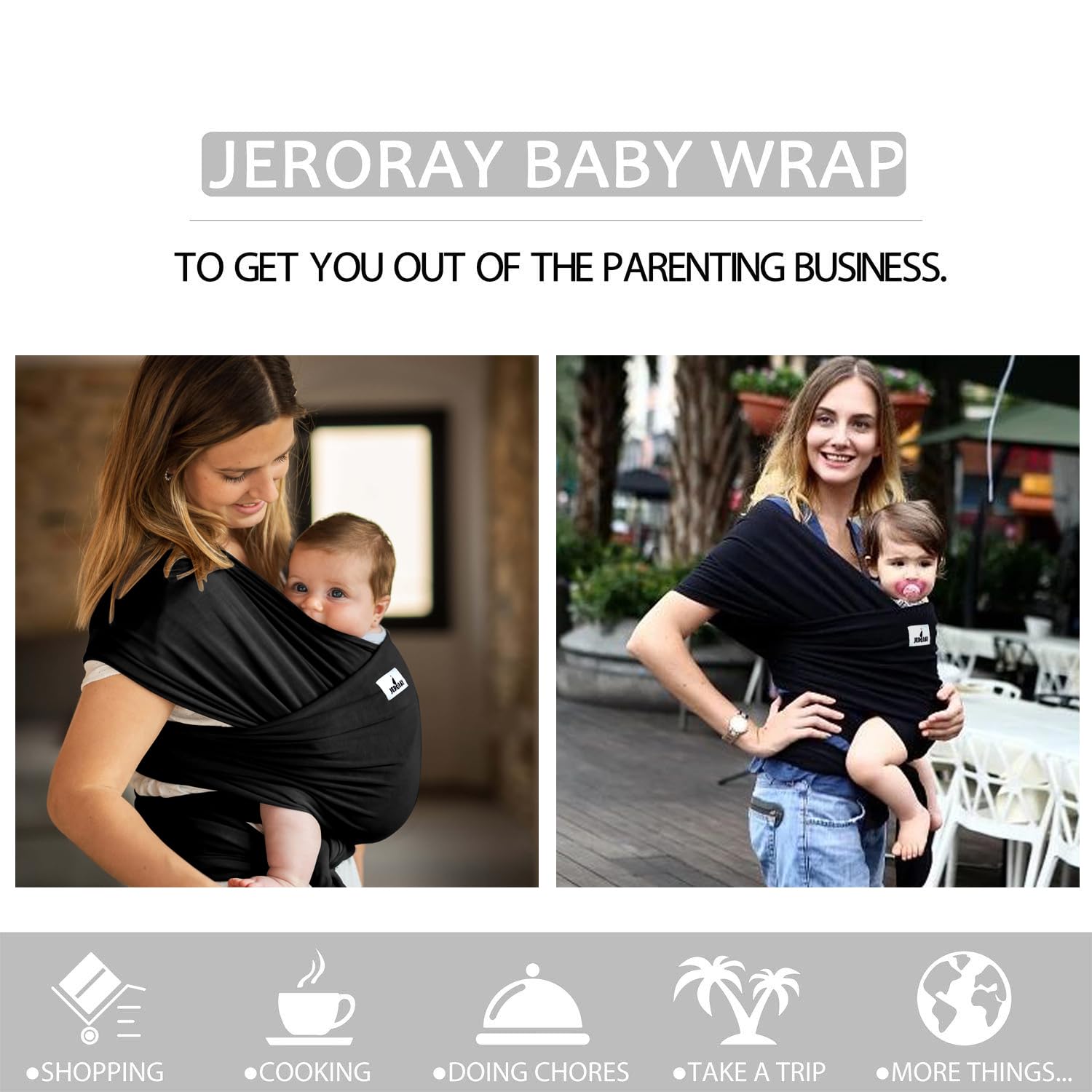 Jeroray Baby Wraps Carrier nursery-time bonding during daily routines