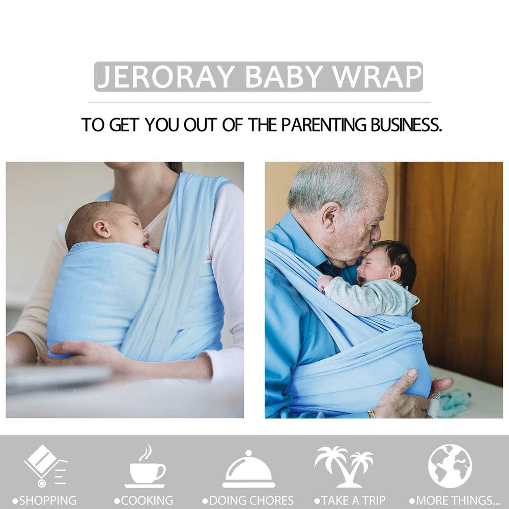 Jeroray Baby Wraps Carrier travel-ready option for nursery to errands.