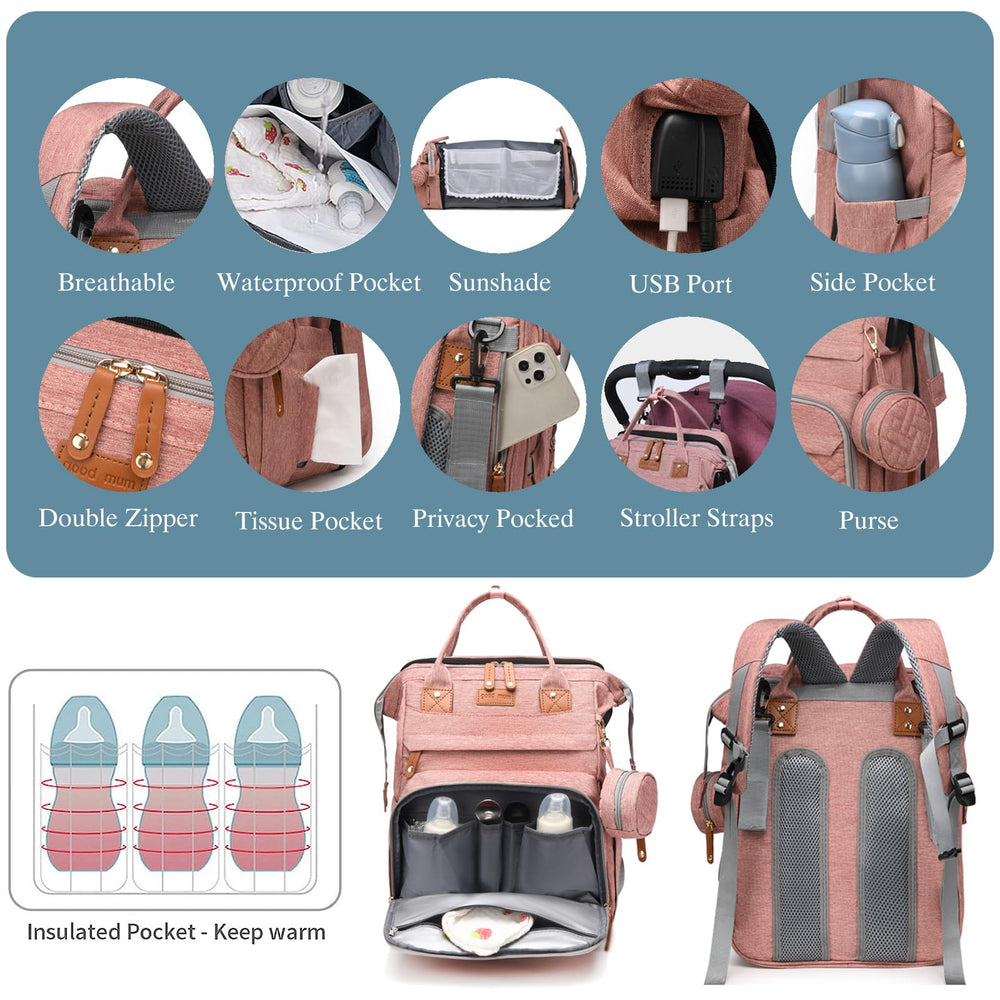 Jeryswet bag includes an anti-theft back pocket for valuables