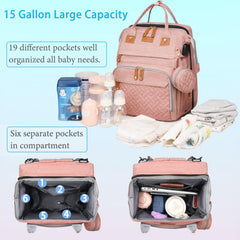 Jeryswet bag offers a large capacity with many pockets for bottles and clothes