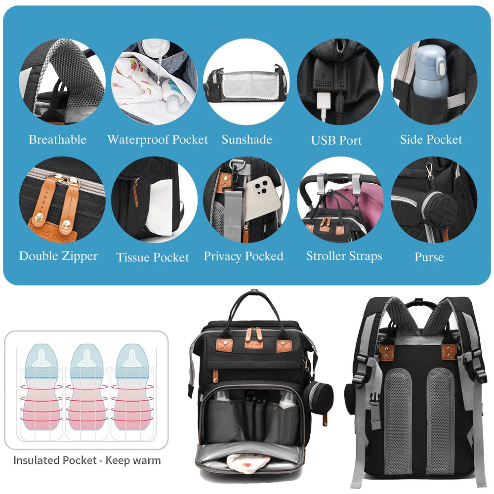 Jeryswet bag USB port for convenient device charging during trips.