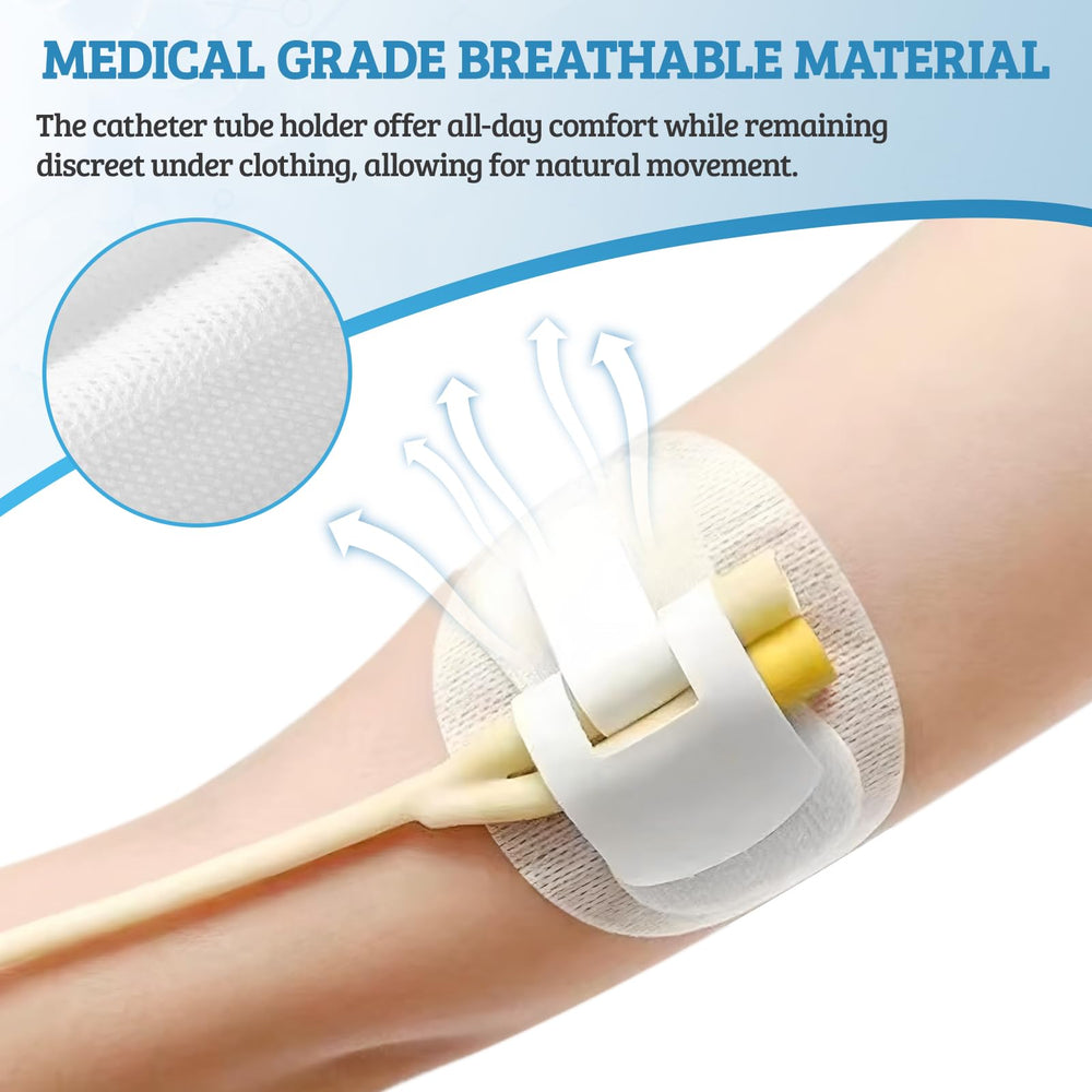 Jesosia G/J feeding tube stabilizer with adhesive strap for versatile tube support