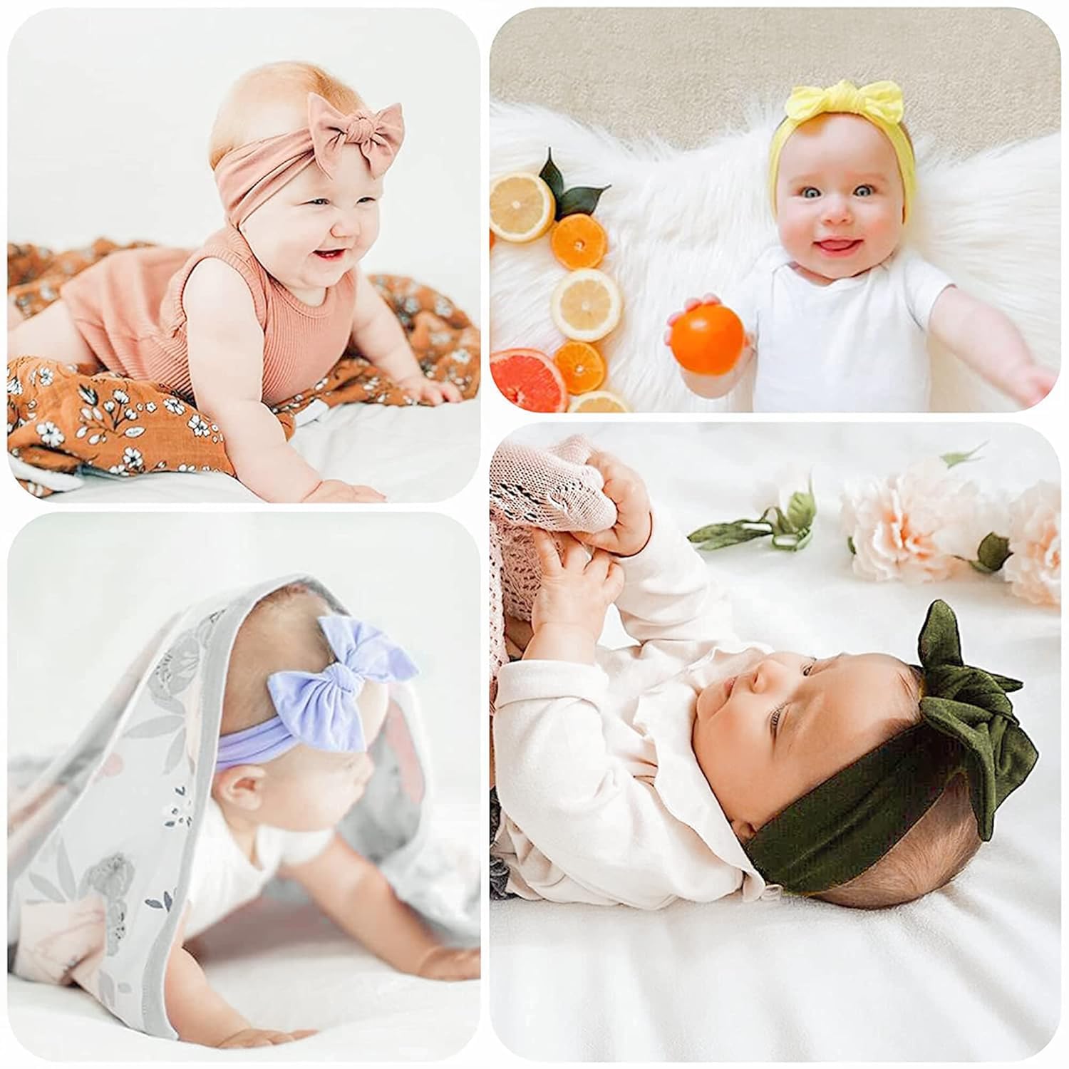 Jesries nylon headbands with bows show gentle, non-slip design for comfy wear.