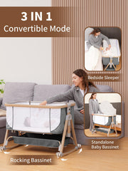Jestonten storage basket provides quick access to baby's essentials.
