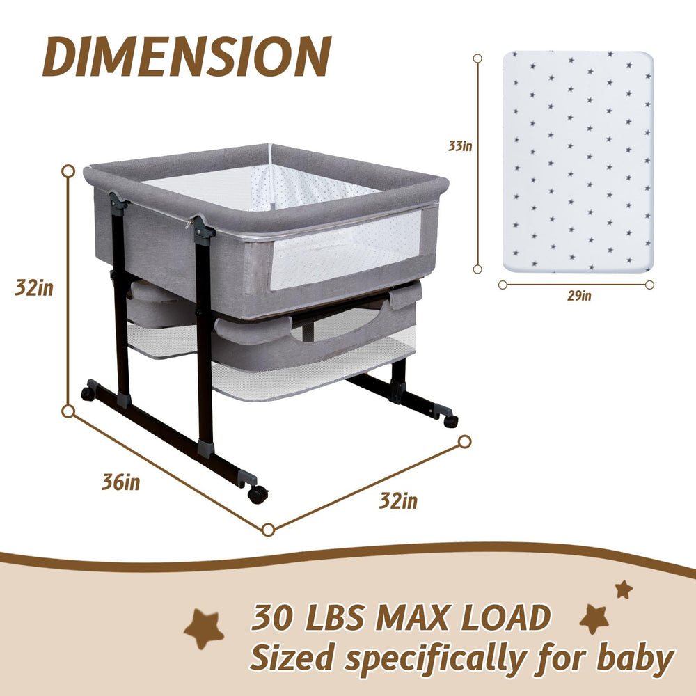 Jestonten Twin Bassinet musical mobile soothing twins