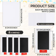 Jetec clean touch ink pad for baby handprints offers mess-free impressions