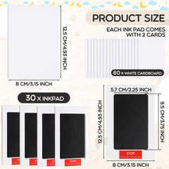 Jetec clean touch ink pad delivers mess-free baby prints.