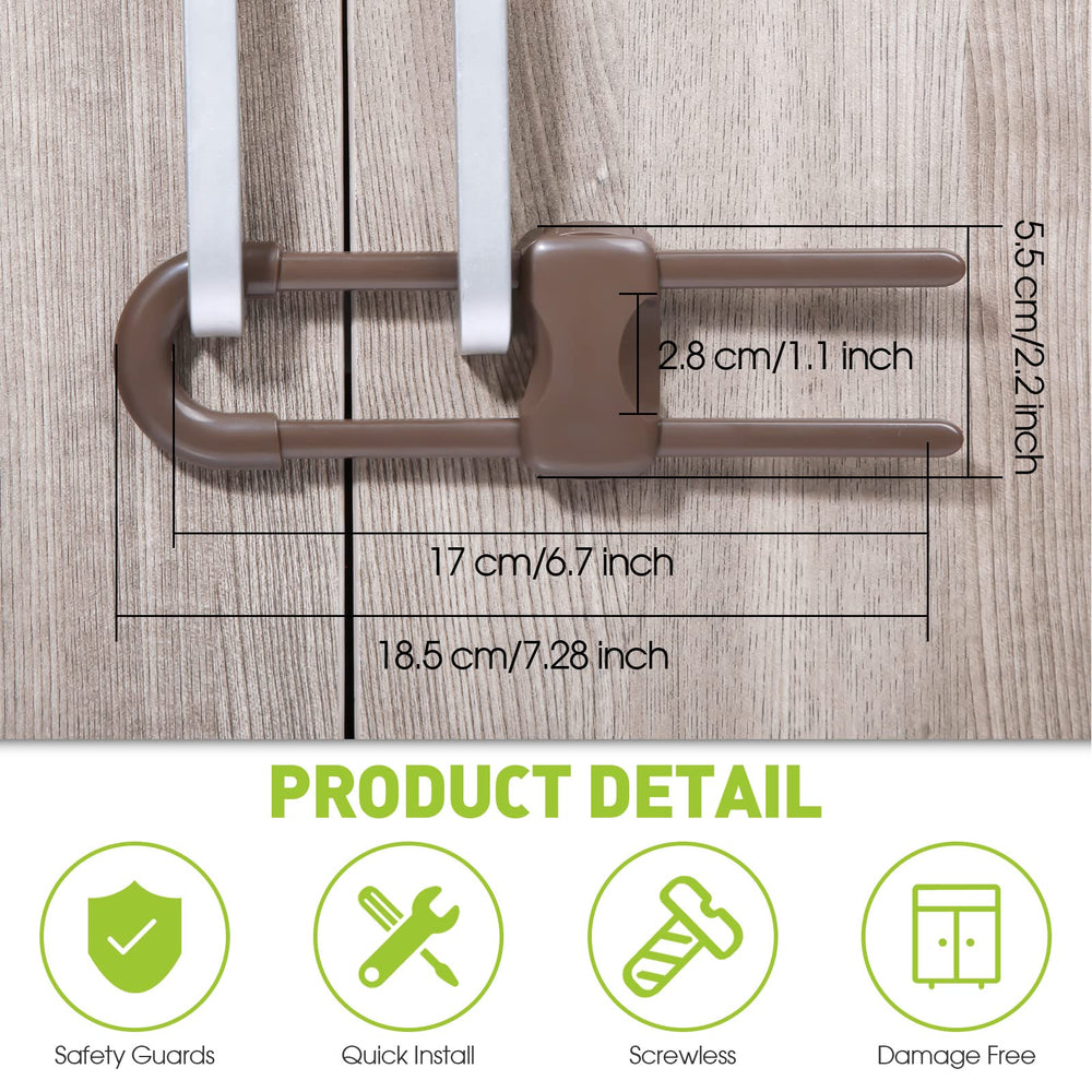 Jetec wide-application cabinet locks guard kitchen, bathroom, and pantry storage