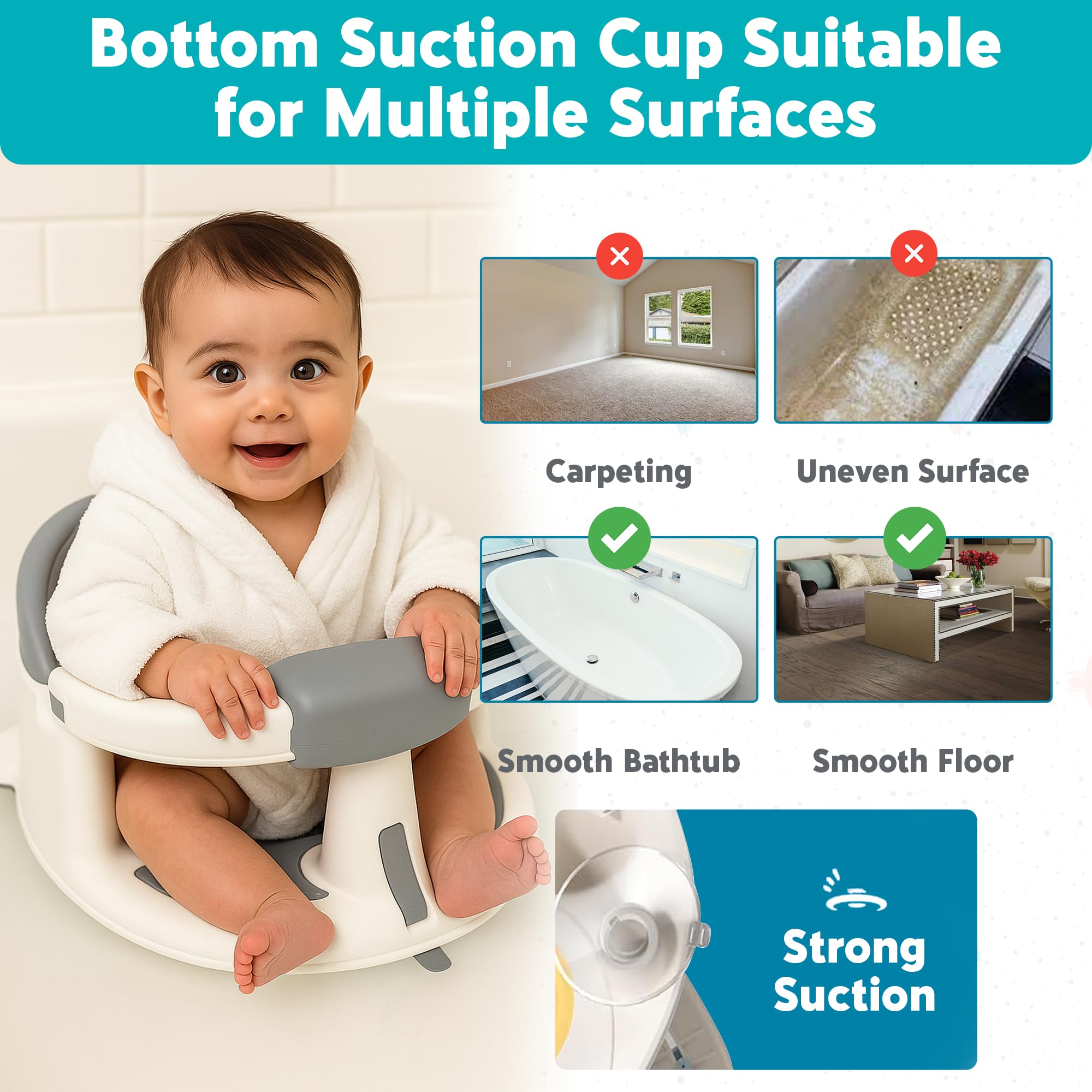 JetFresh baby bath chair is lightweight and travel-friendly for families on the go.