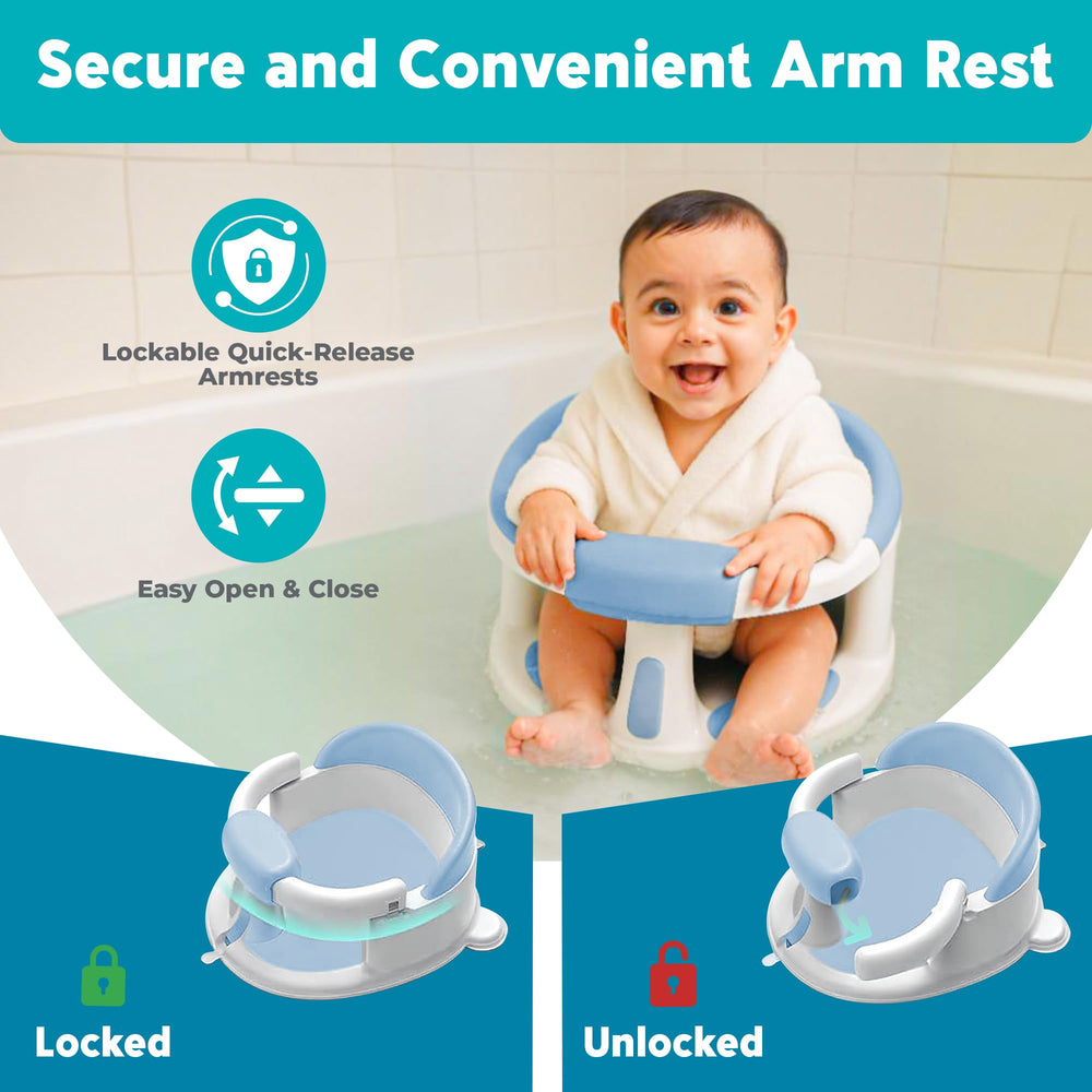 JetFresh seat fits most tubs and showers for versatility