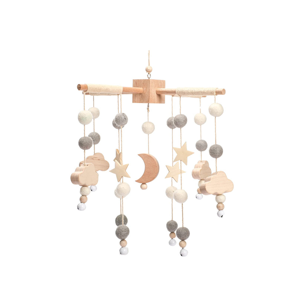 JETM·HH Baby Mobile Star Moon promotes visual tracking for infants during calm crib time