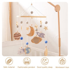 JETM·HH Space Nursery Mobile astronaut piece stimulates dreamy bedtime storytelling.