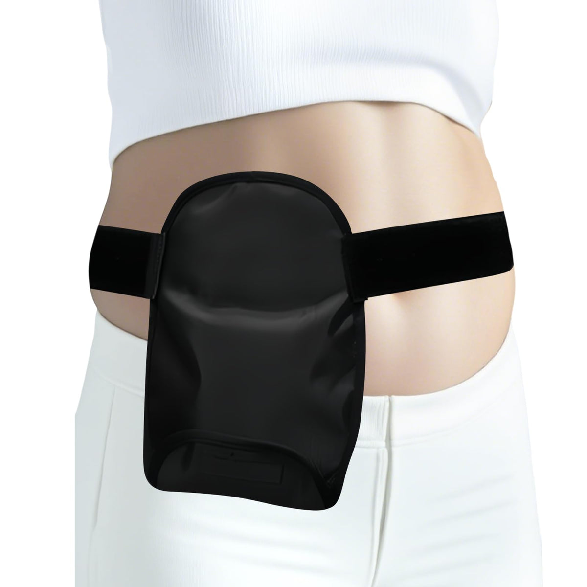 Jeukwud waterproof ostomy bag cover with durable fabric and secure fit.