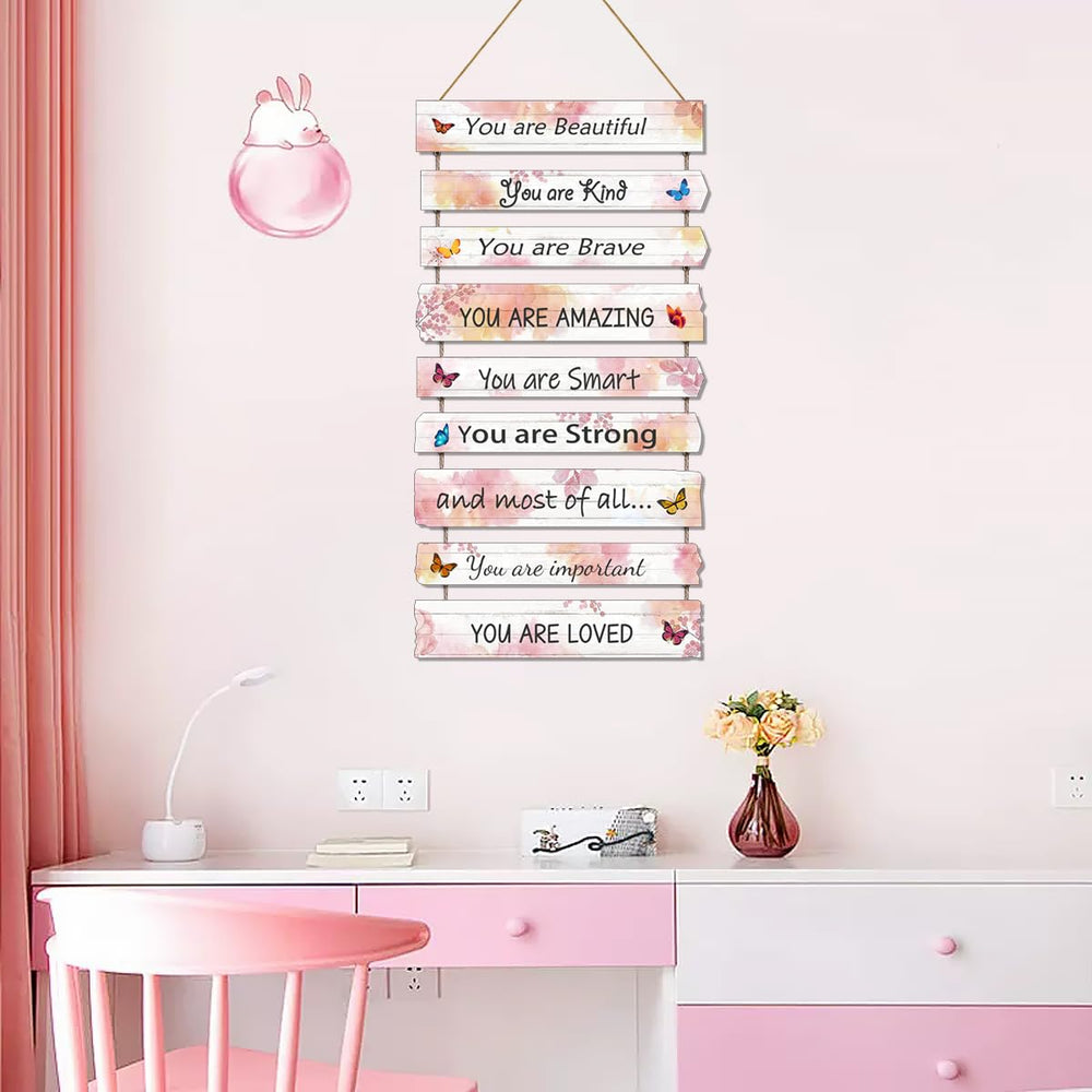 JEVUVU inspirational quotes wall art brightens spaces like bedrooms or playrooms.