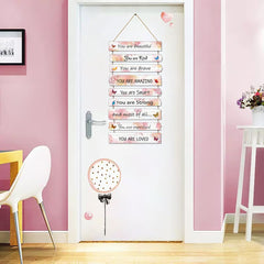 JEVUVU pink theme wall art for dorm or classroom adds cozy color and focus.