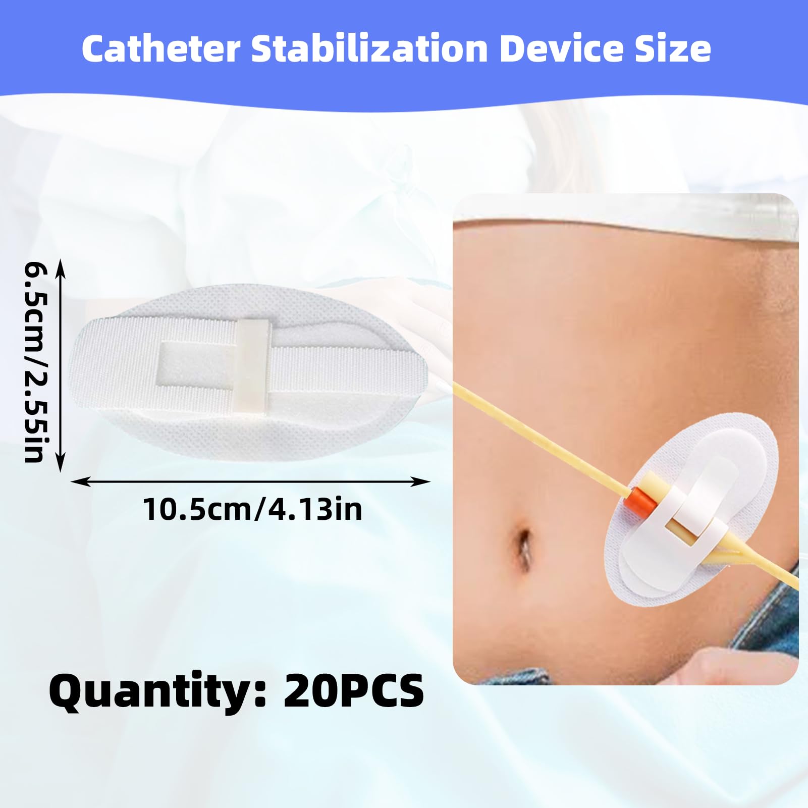 JFHNMLW catheter tube holder on leg securely fixed during movement.