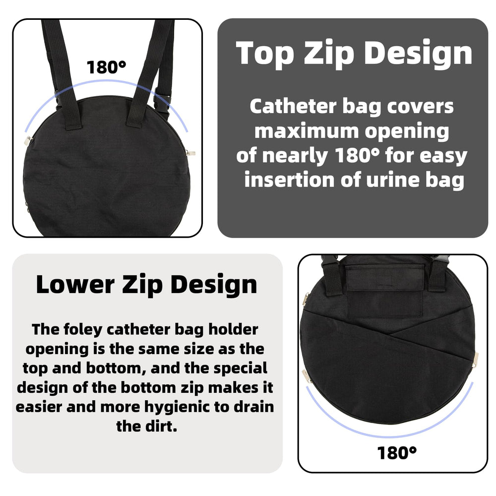 JFHNMLW discreet privacy catheter cover protects the bag from leaks and attention