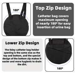 JFHNMLW discreet privacy catheter cover protects the bag from leaks and attention
