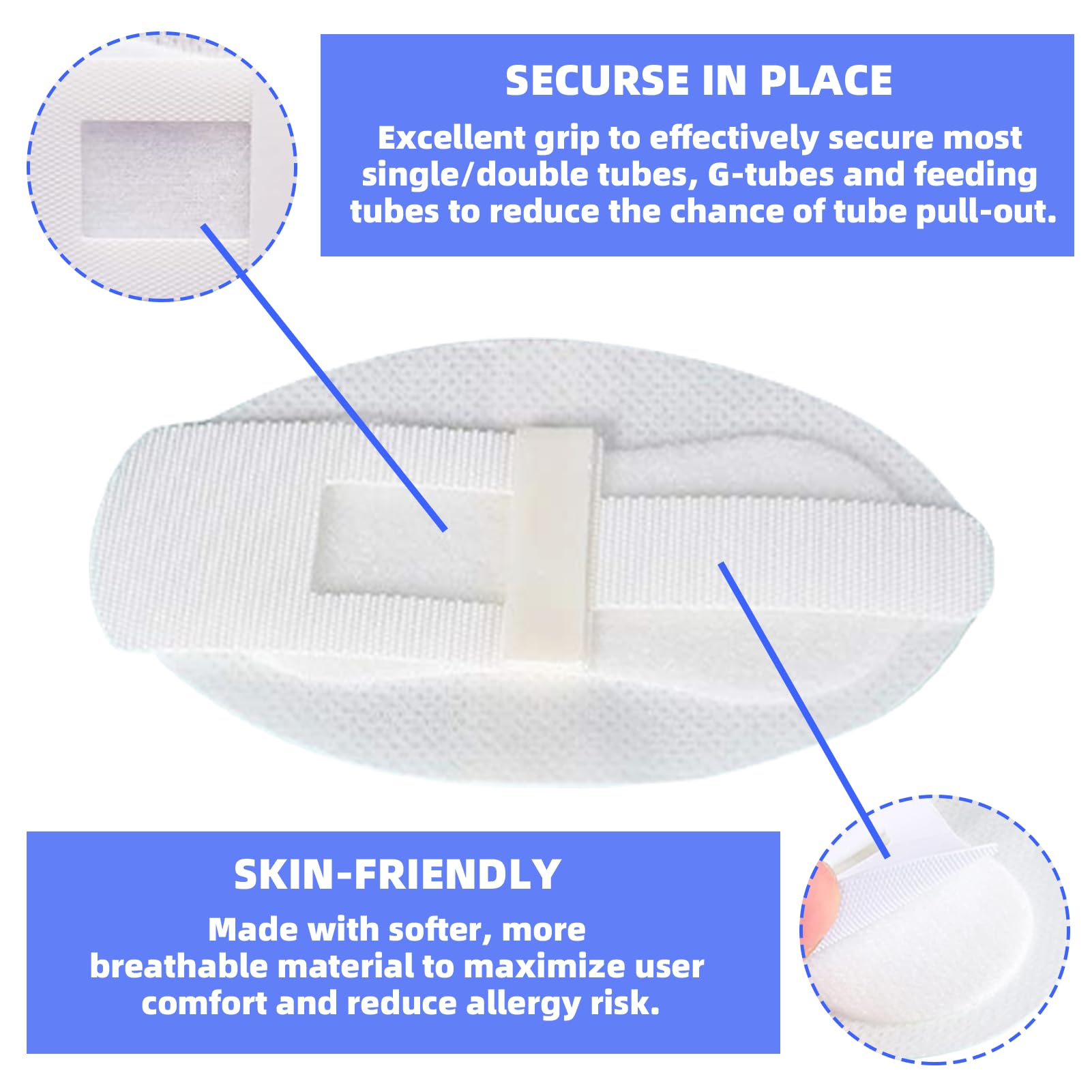 JFHNMLW lightweight breathable catheter holder reduces skin friction.