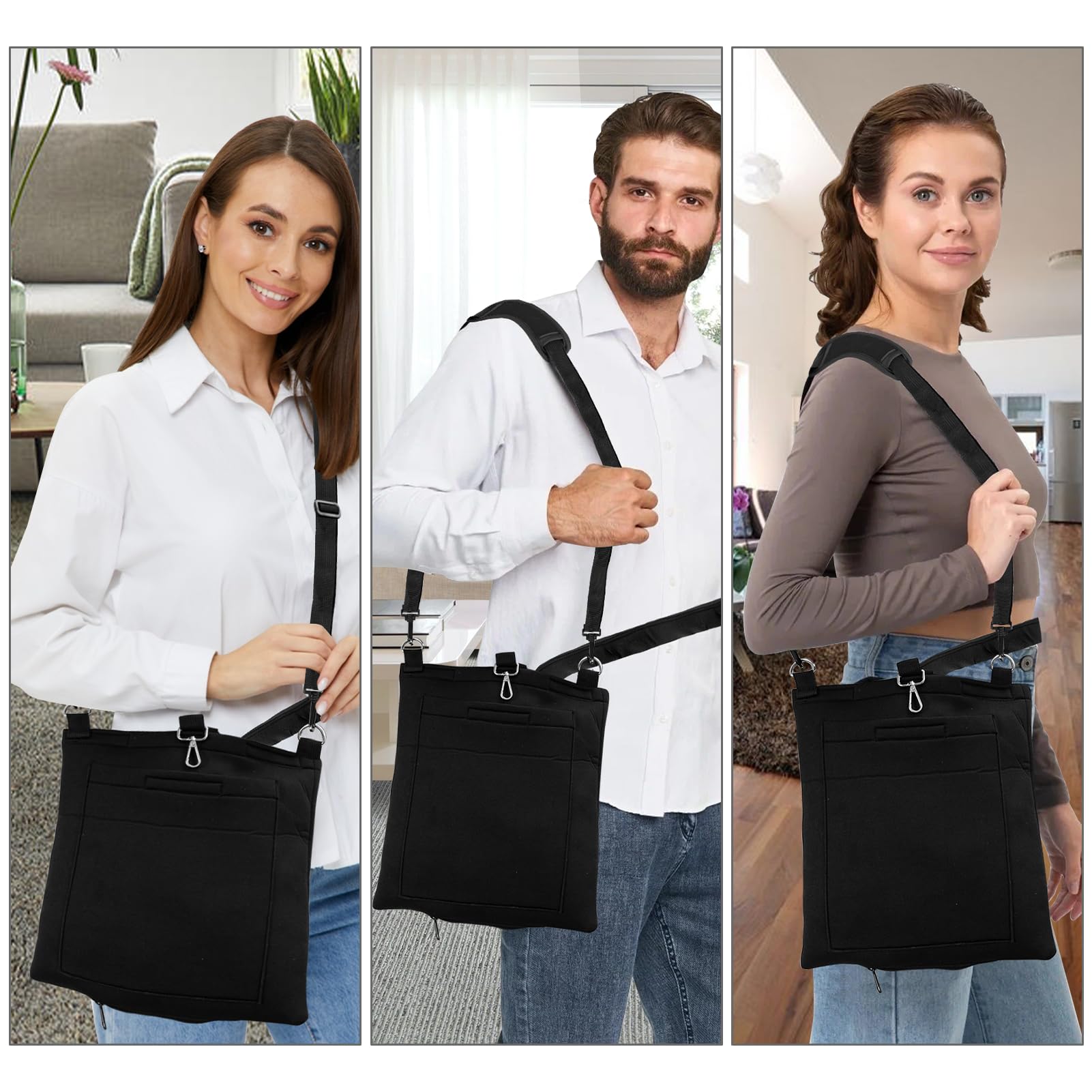 JFHNMLW nephrostomy bag holder bed-hanger option for discreet storage.