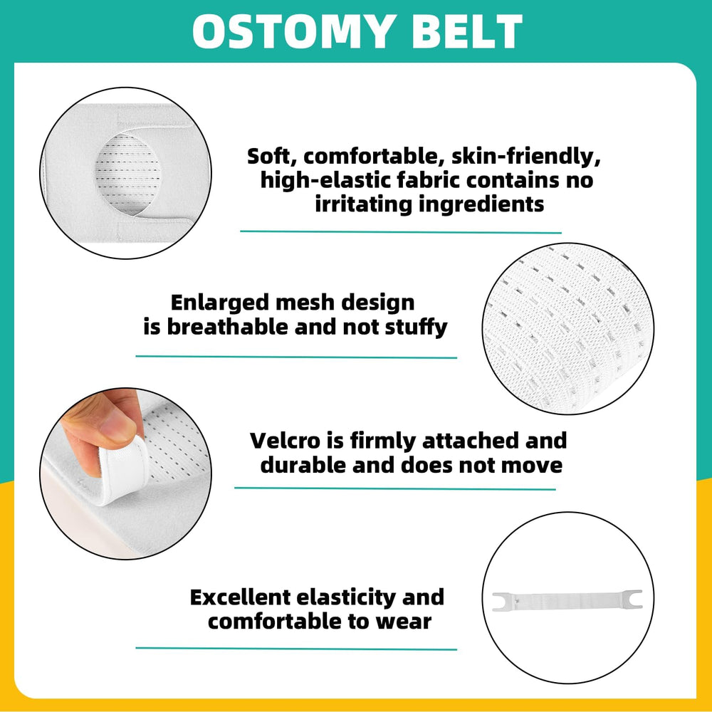 JFHNMLW ostomy belt breathable fabric keeps skin cool and reduces sweating