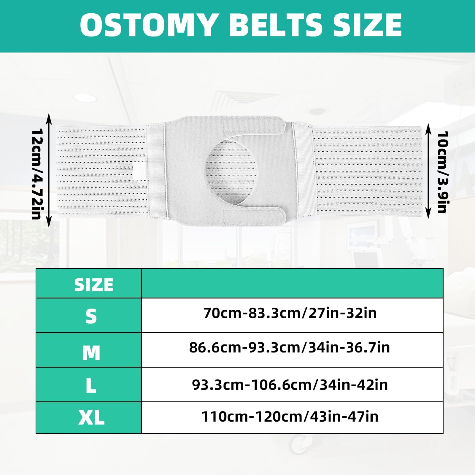 JFHNMLW ostomy belt secure bag with durable closure for daily comfort