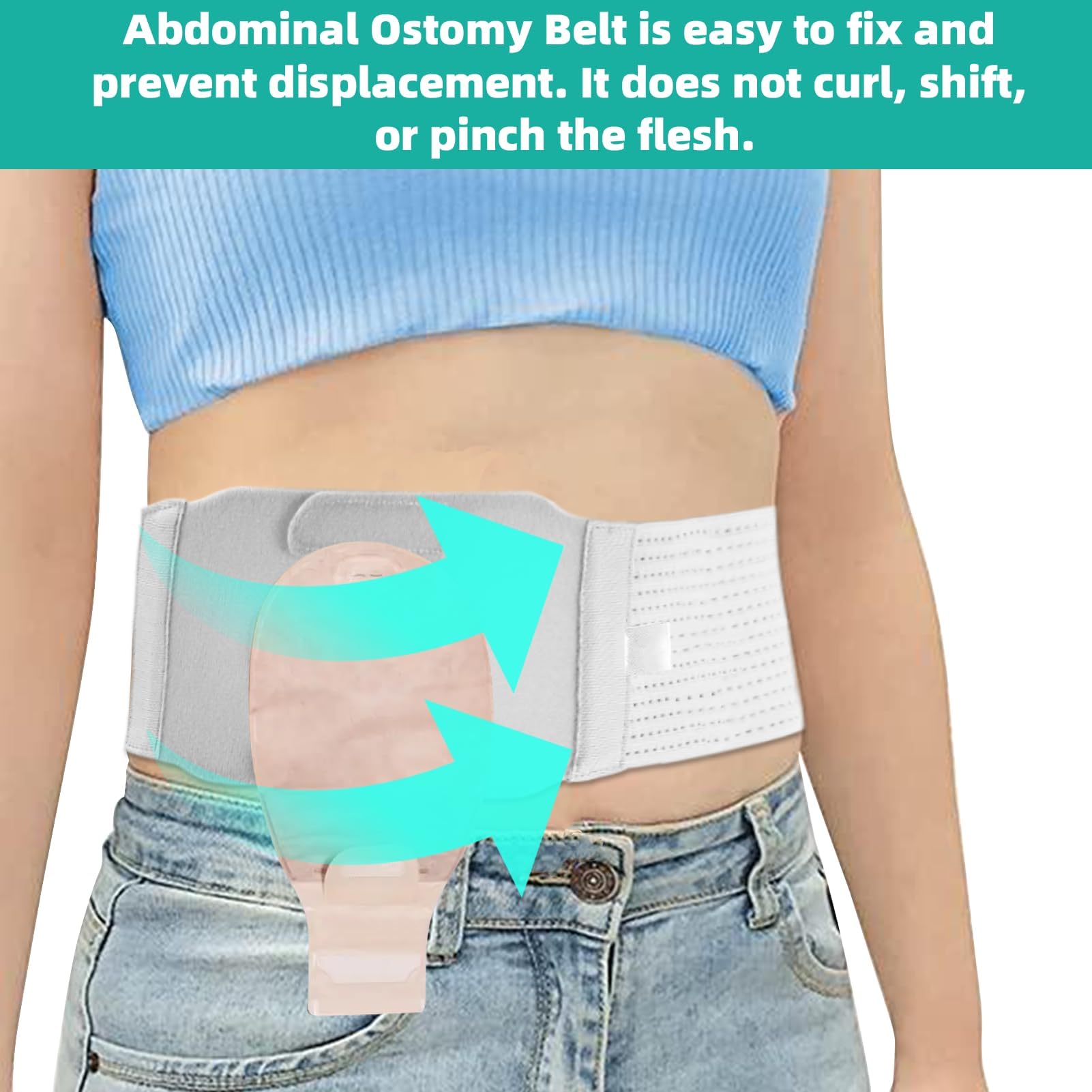 JFHNMLW ostomy belt size S guide aids proper fitting