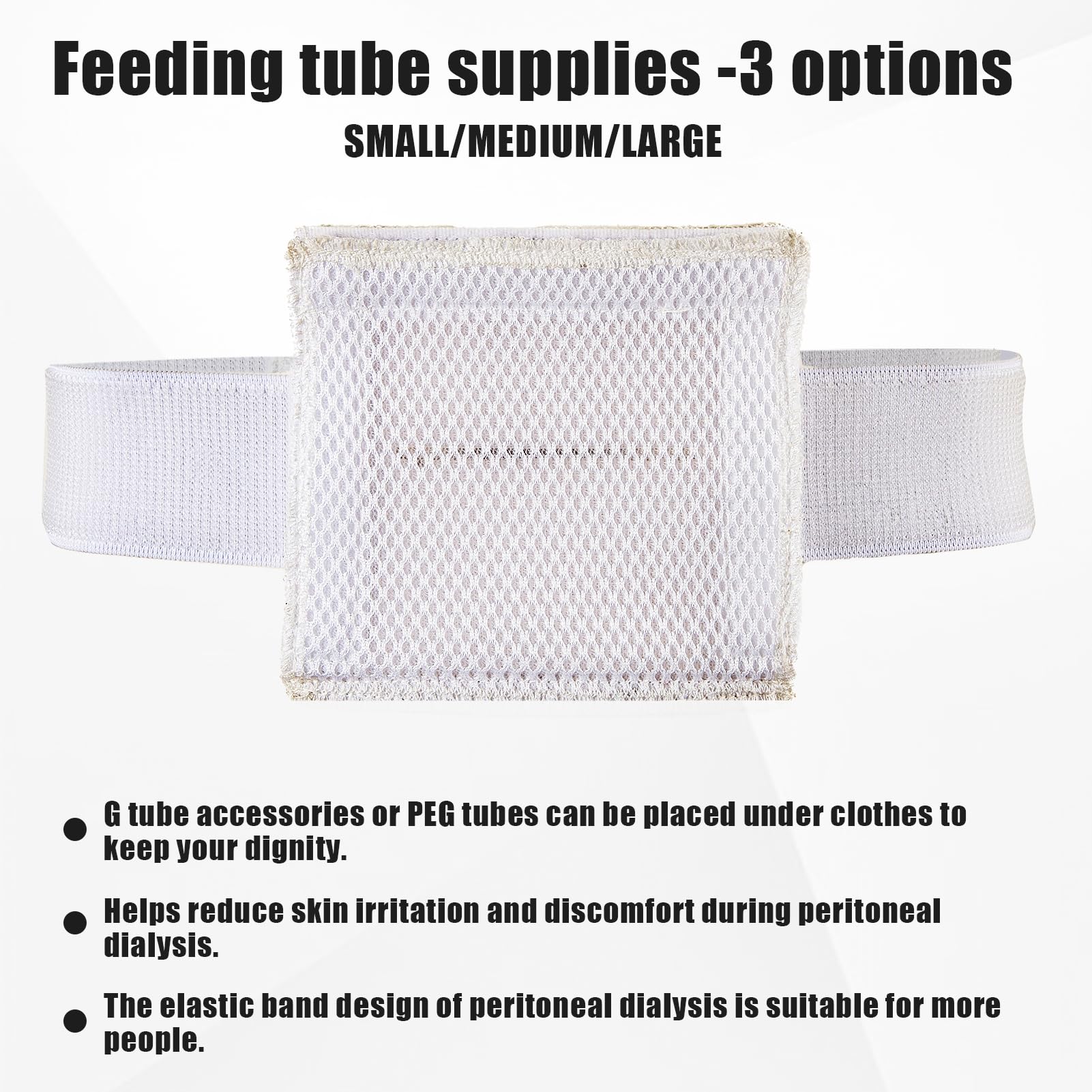 JFHNMLW pd catheter holder with soft pad shields skin contact.