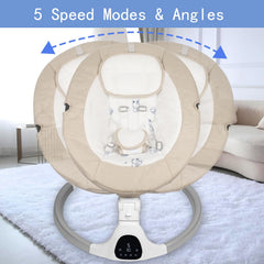JFOVMCYG baby swing Bluetooth touch screen control for easy music and speed changes