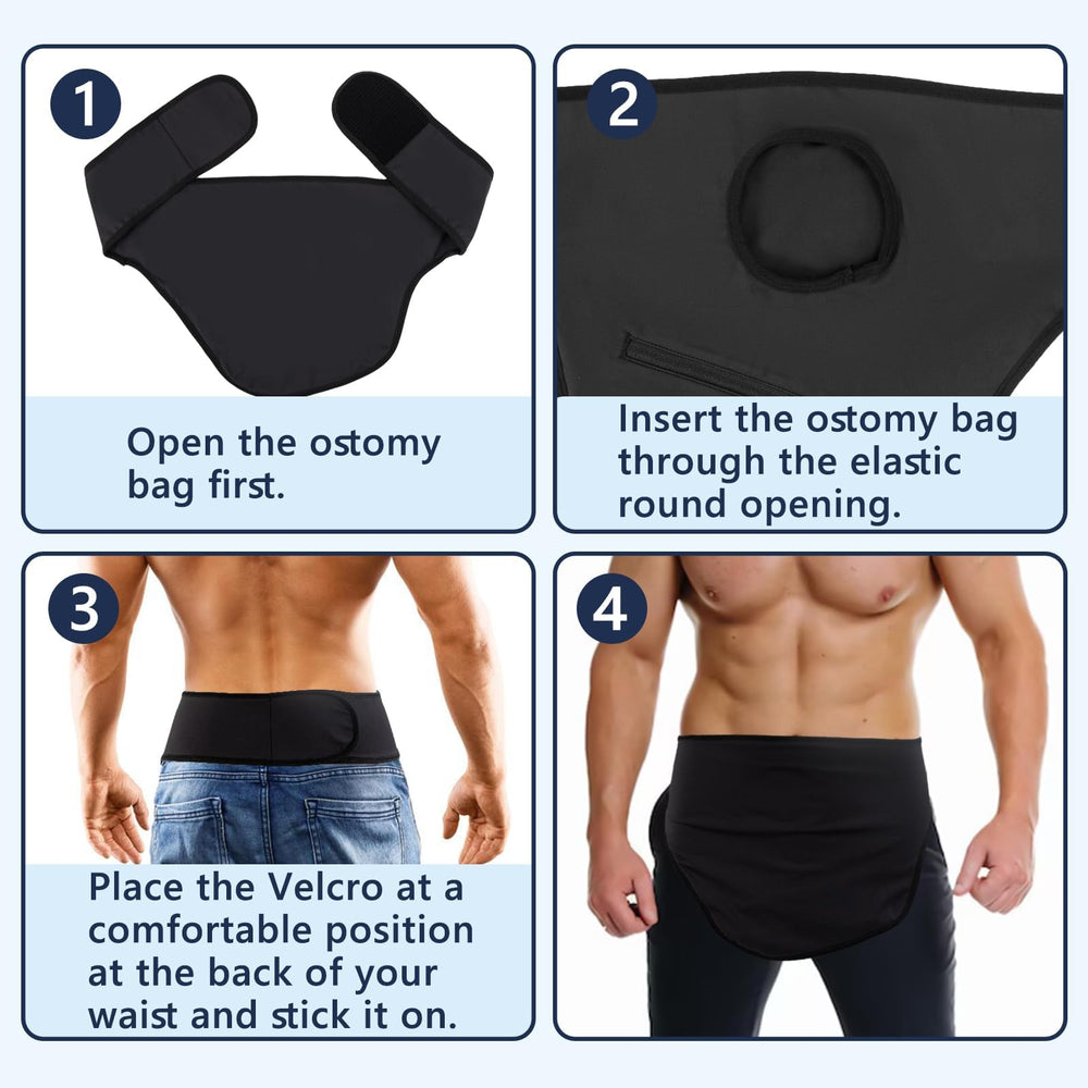 JFRHUDS ostomy belt worn under clothing for discreet daily wear.