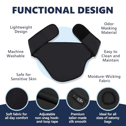 JFRHUDS ostomy belt keeps pouch stable during daily activities.
