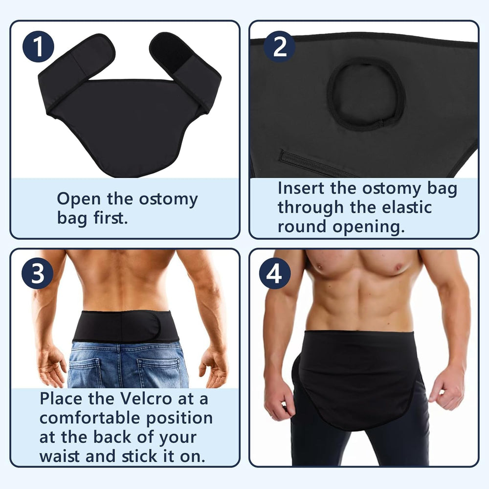 JFRHUDS ostomy cover provides skin protection around stoma.
