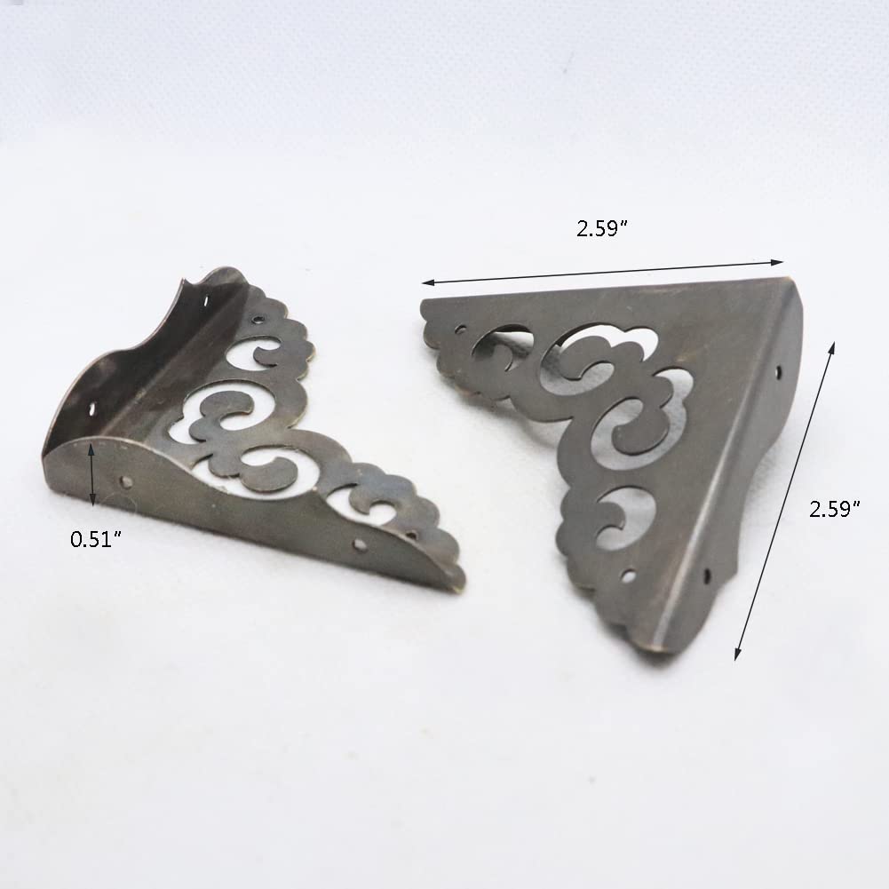 JfwuHap metal corner protector with detailed finish adds retro style and edge protection.