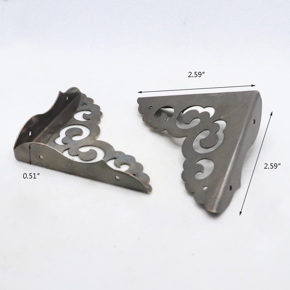 JfwuHap metal corner protector with detailed finish adds retro style and edge protection.