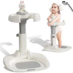 Jfxgjuv adjustable baby shower stand with anti-slip base for stable bath time.