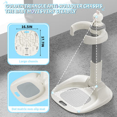 Jfxgjuv bath stand with soft handle for gentle grip during bathing.