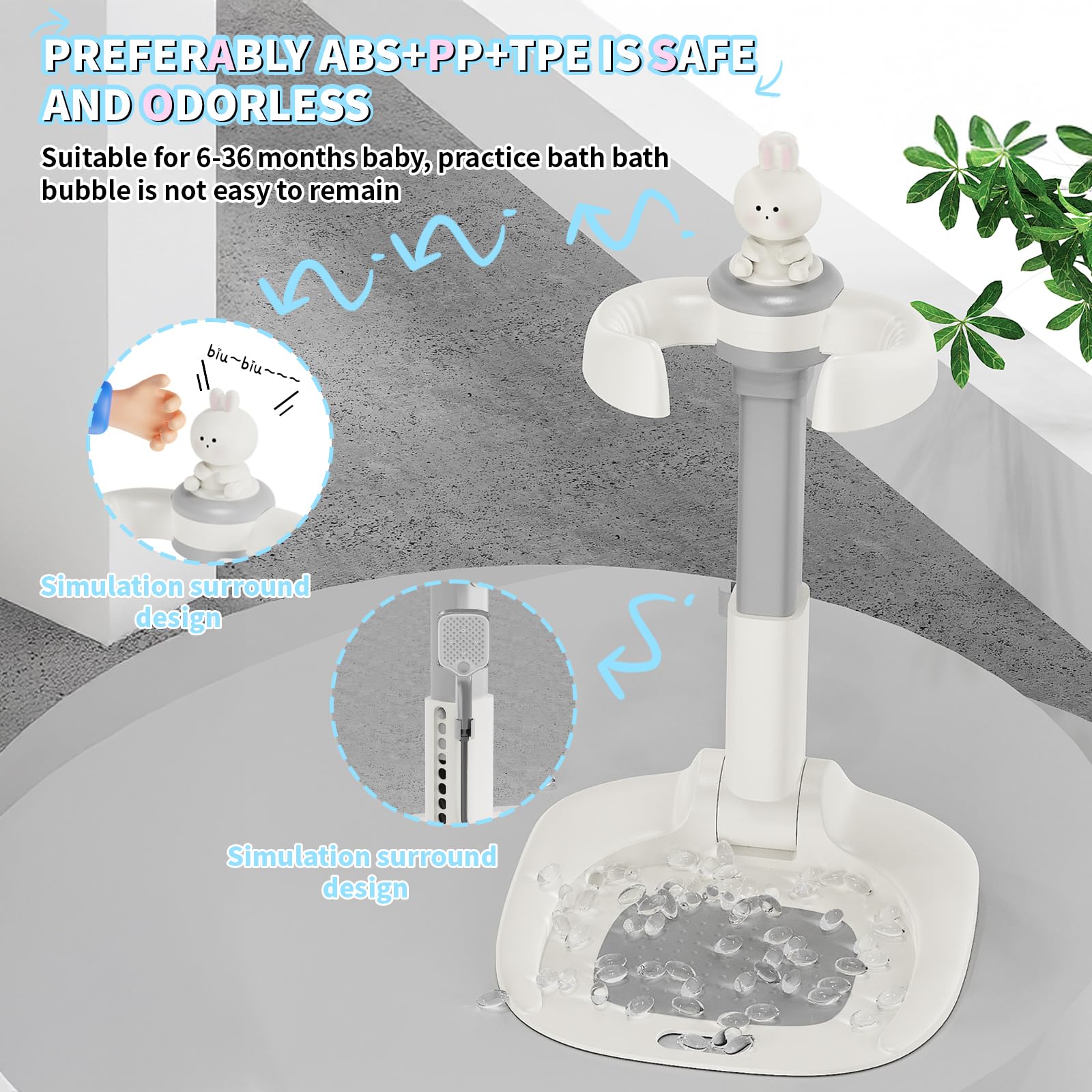 Jfxgjuv simple, quick setup supports busy bath routines.
