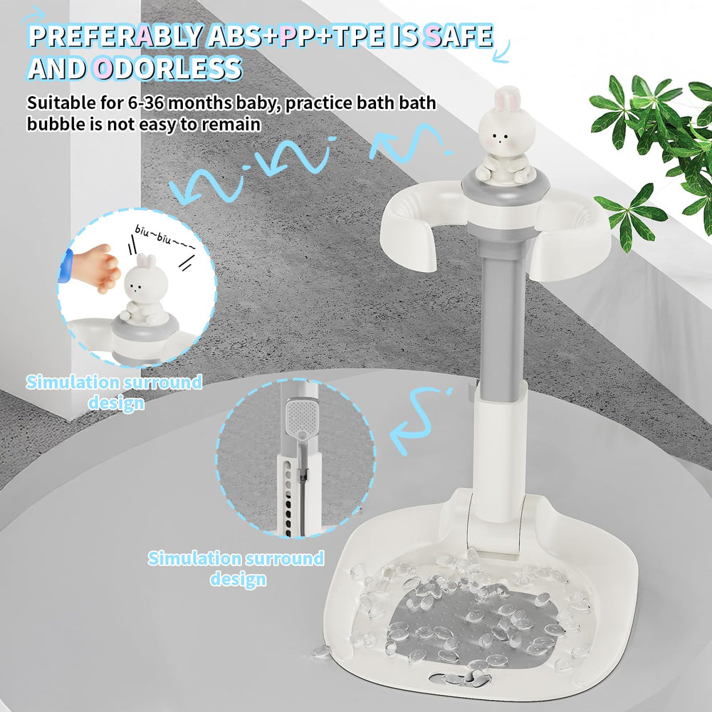 Jfxgjuv simple, quick setup supports busy bath routines.