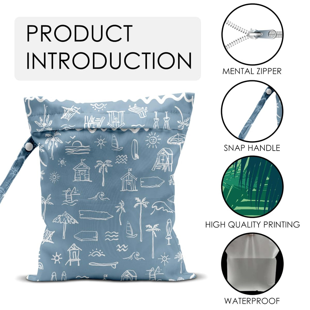JHFDTY Wet Bag highlights multifunctional design for clothes, diapers, and travel essentials.