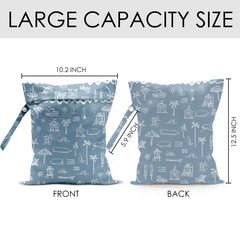 JHFDTY Wet Bag shows waterproof polyester construction for leak-free travel and pool days.