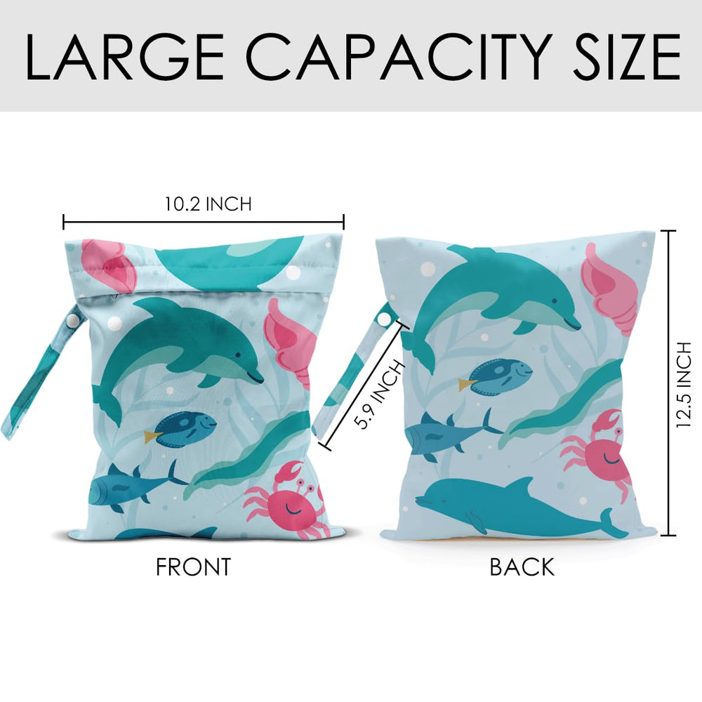 JHFDTY Wet Bag waterproof polyester keeps contents dry during trips.