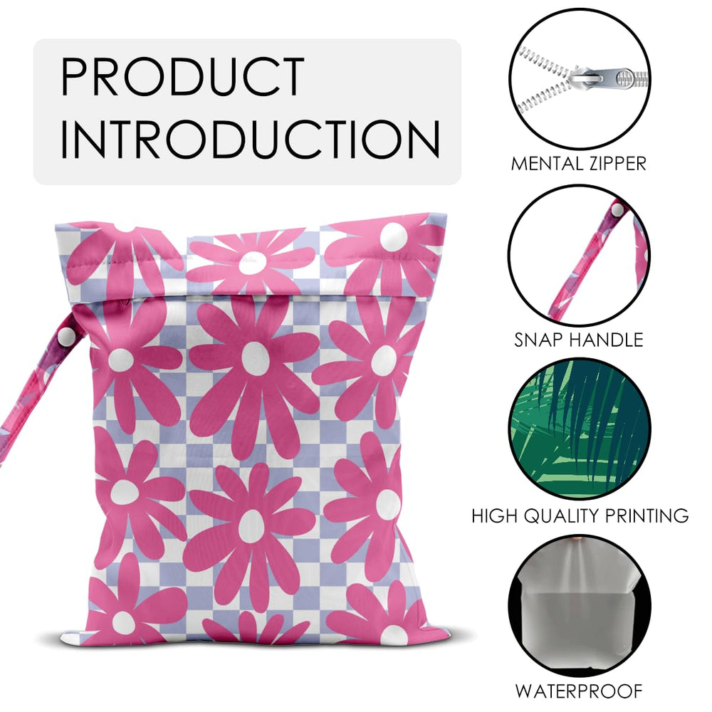 JHFDTY Wet Bag highlights a sturdy zipper for reliable closure.
