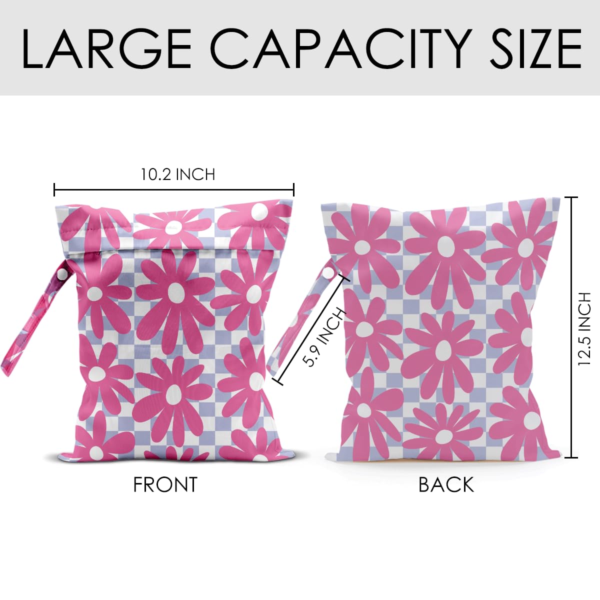 JHFDTY Wet Bag shown in waterproof material for secure dry-wet separation.