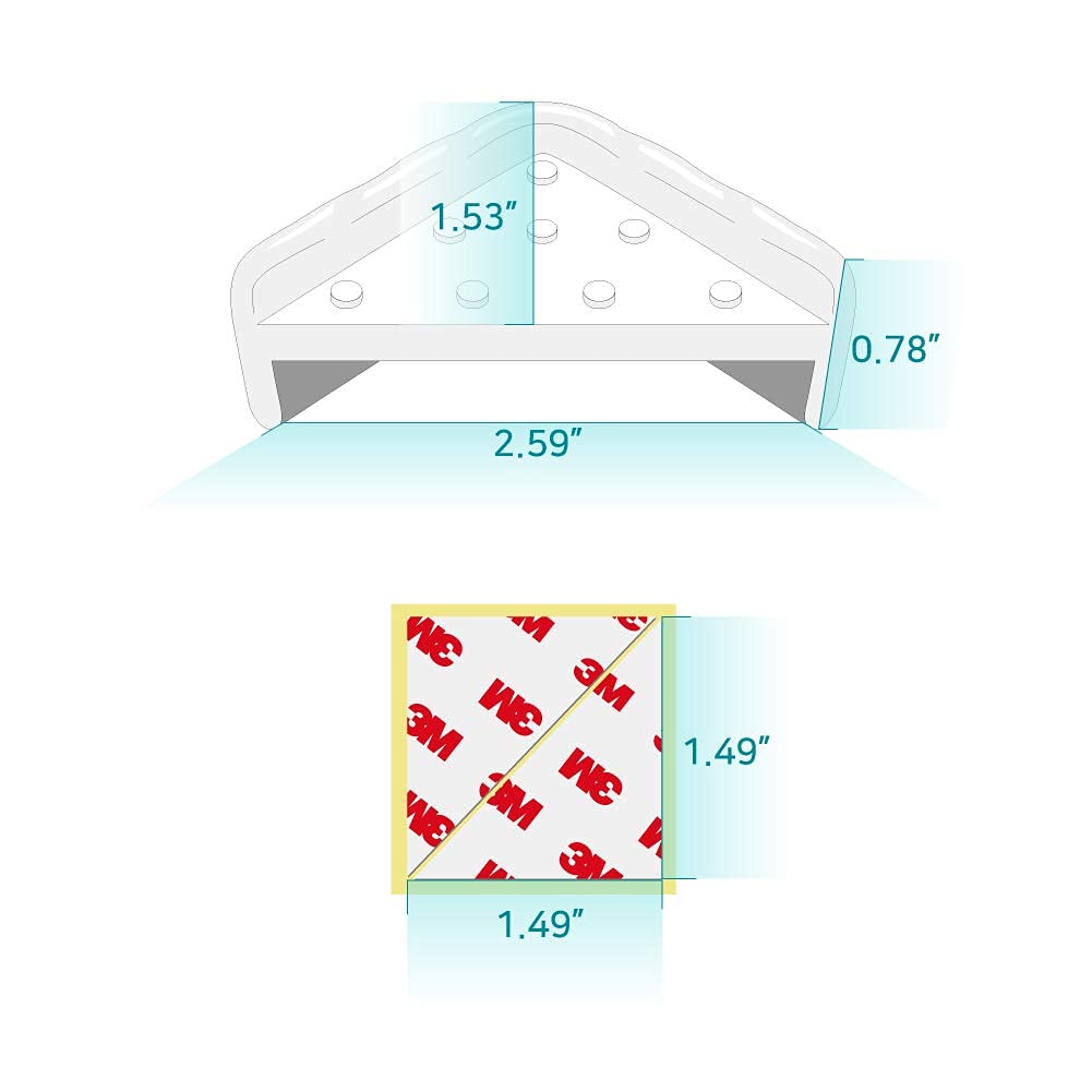 JHK Appason corner guards removal showing clean, residue-free surface after peeling.