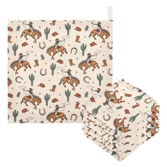 JHKKU washcloths folded in a stack, ultra-soft cotton for newborn baths
