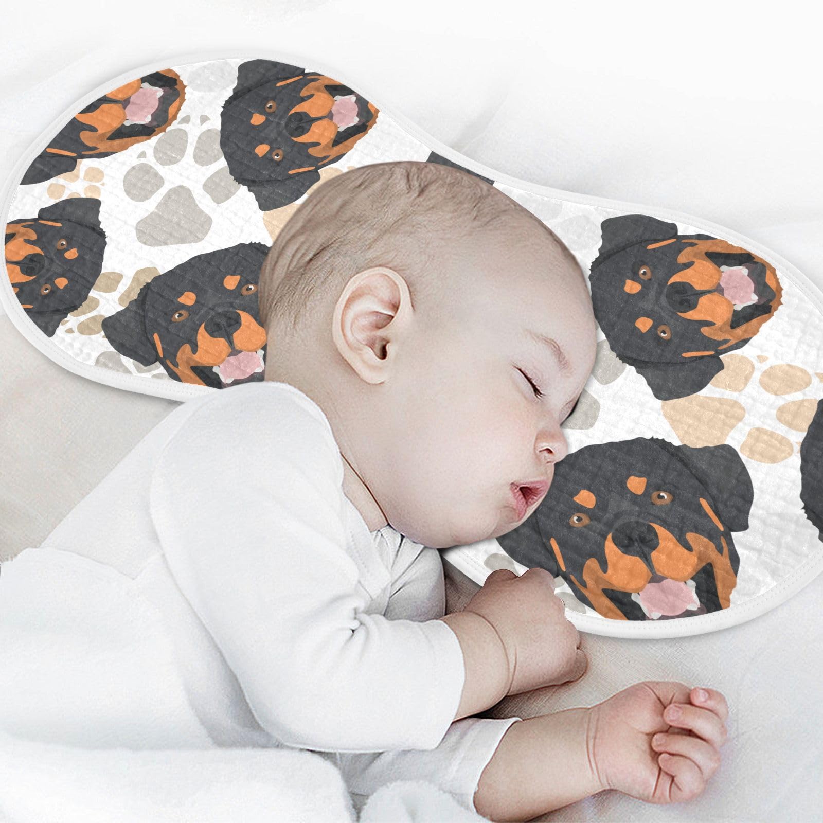 JHKKU burp cloth 2-pack visual highlights convenient caregiver set.