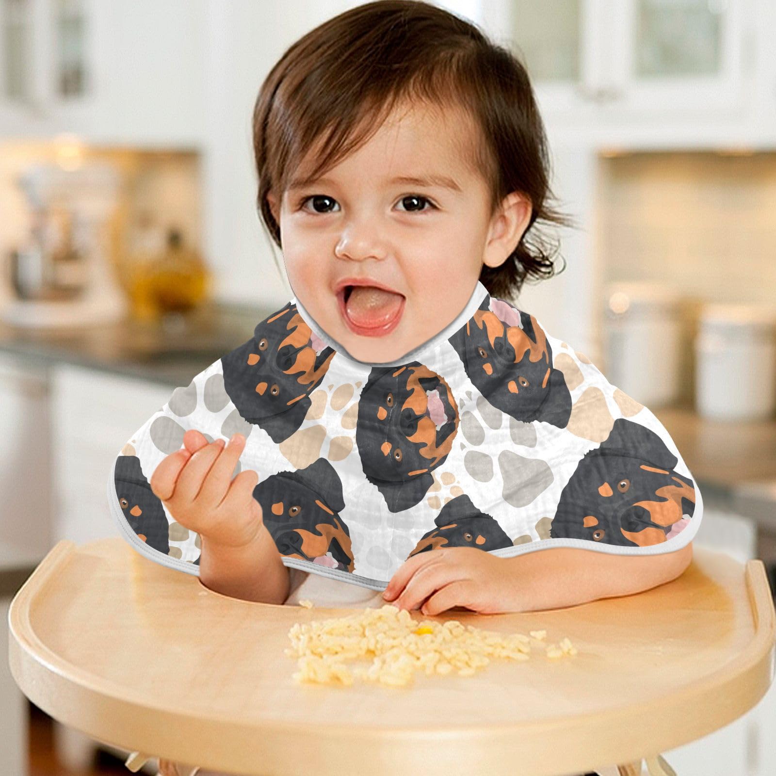JHKKU burp cloth care-friendly use shows machine washable longevity.