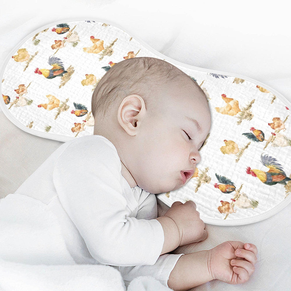 JHKKU muslin burp cloths waterproof bottom layer prevents seepage and keeps clothes clean.